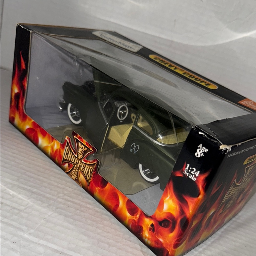 West Coast Choppers Green Chevy Coupe 1:25 Die Cast Car Brand New
